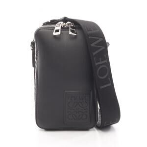 LOEWE Vertical Crossbody Pocket Shoulder Bag, Leather, Men's, Black, C565S59X01